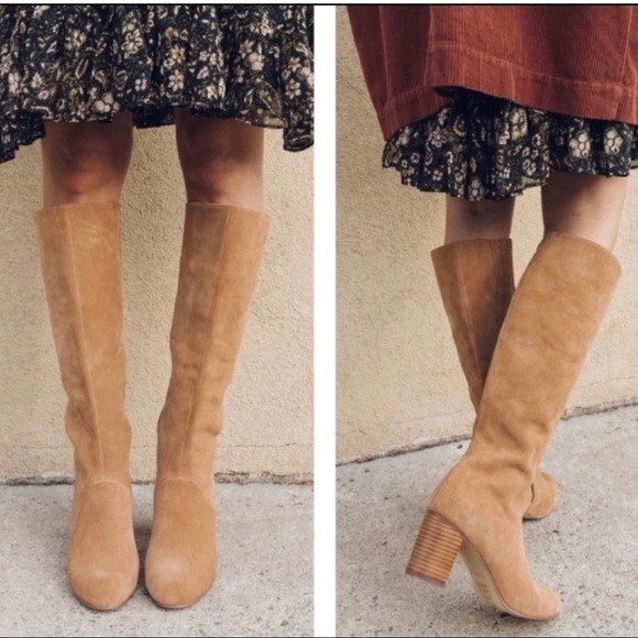 Soludos Shoes - Soludos Venetian Tall Boot in Chestnut Size US 8